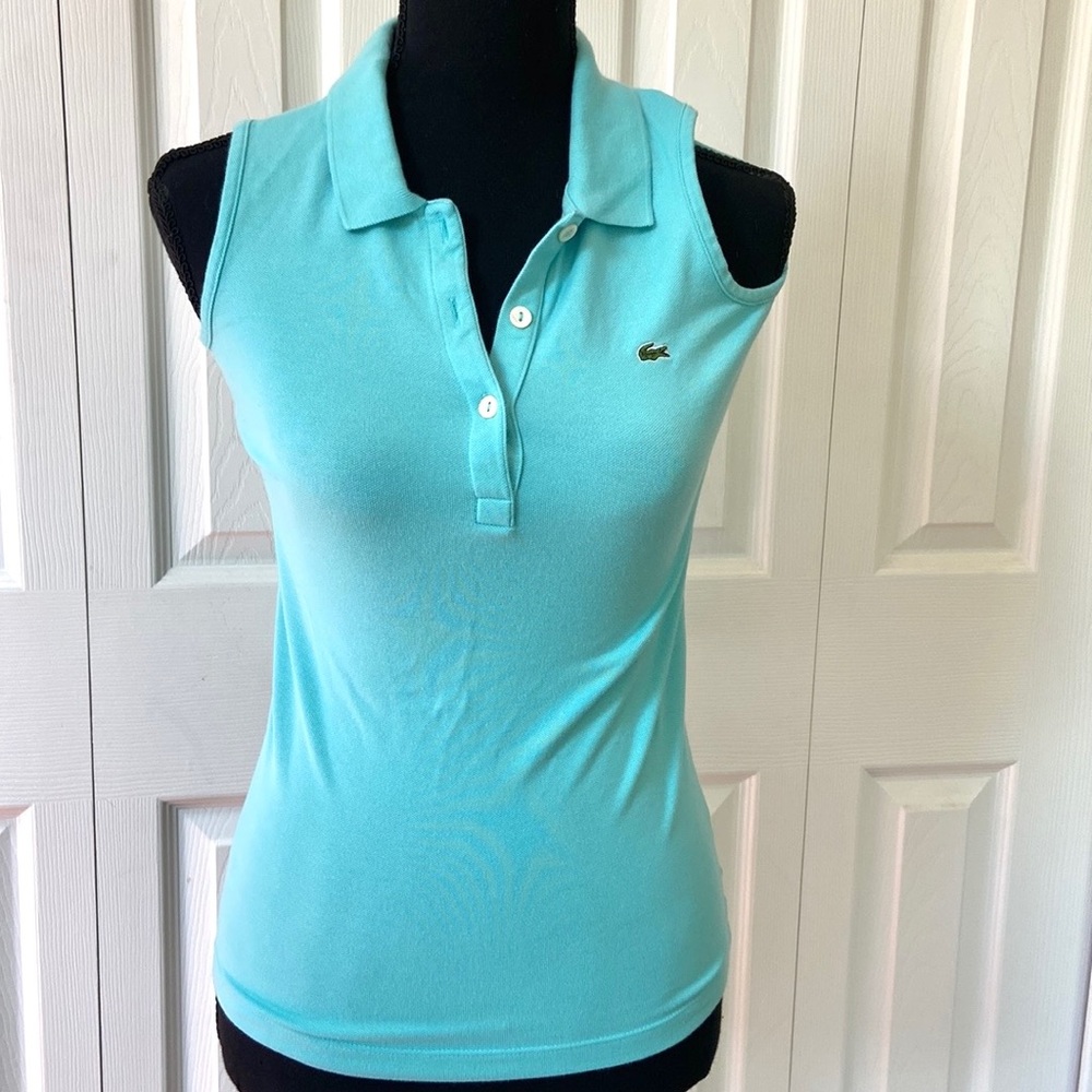 Lacoste Sleeveless Pique Polo Shirt